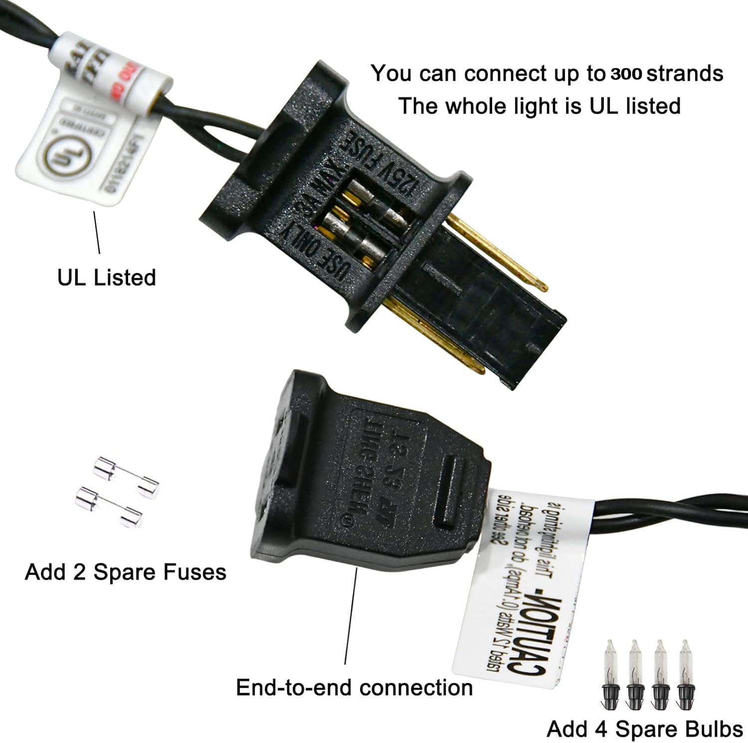 Abeja 8.5FT Pumpkin String Lights, Wizard Hat Design, Plastic Material, Outdoor Indoor Halloween Decorations