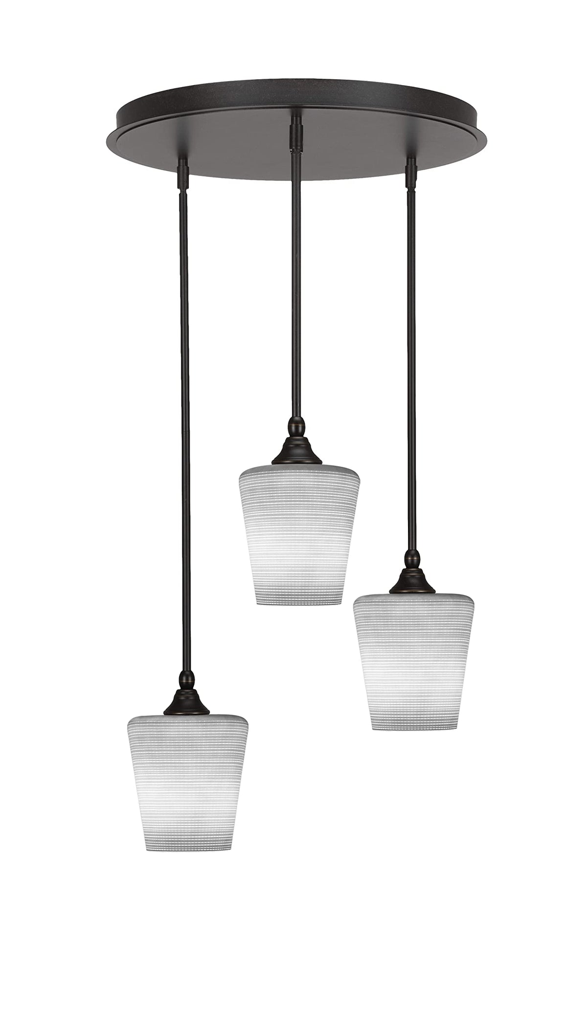 Empire 3 Light Cluster Pendalier in Dark Granite Finish (2183-DG-4031)