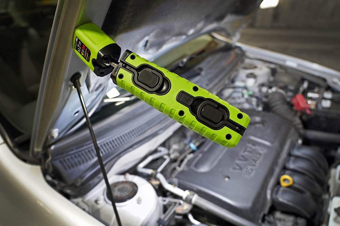 Schumacher Electric Sl360Gu Rechargeable Lithium Ion Led Work Light - Green - Cordless, 360-Degree Swivel, Multiple Lighting Options