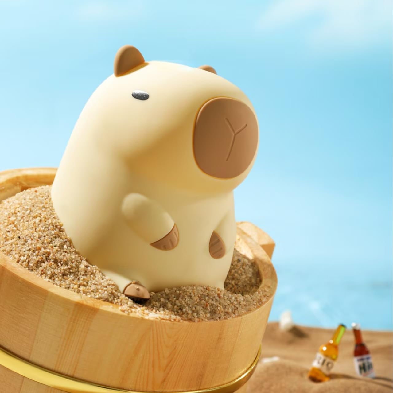 Atsui Cute Capybara Night Light  Led Squishy Novelty Animal Lamp  Food Grade Silicone  2 Level Dimmable  Breastfeeding Nursery Nightlight For Room Decor  Funny Gifts Stuff For Boys Girls Baby Children