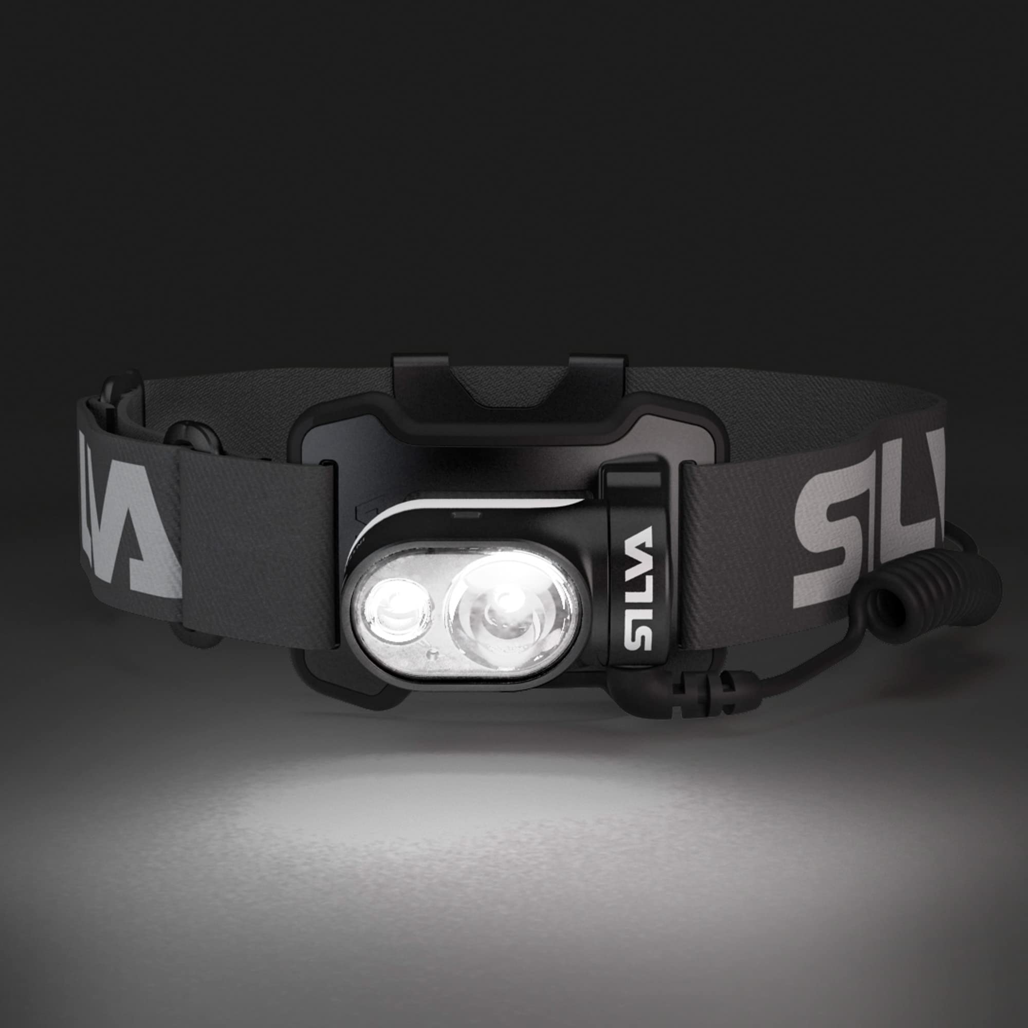 Silva Cross Trail 7XT-600 Black/Grey Battery Powered Flashlight with 3.5Ah Slim and Lightweight Battery, Intelligent Light and F