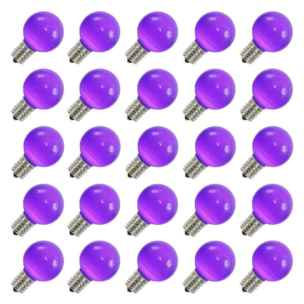 Vickerman G50 Purple Ceramic Led Replacement Bulb, Package Of 25