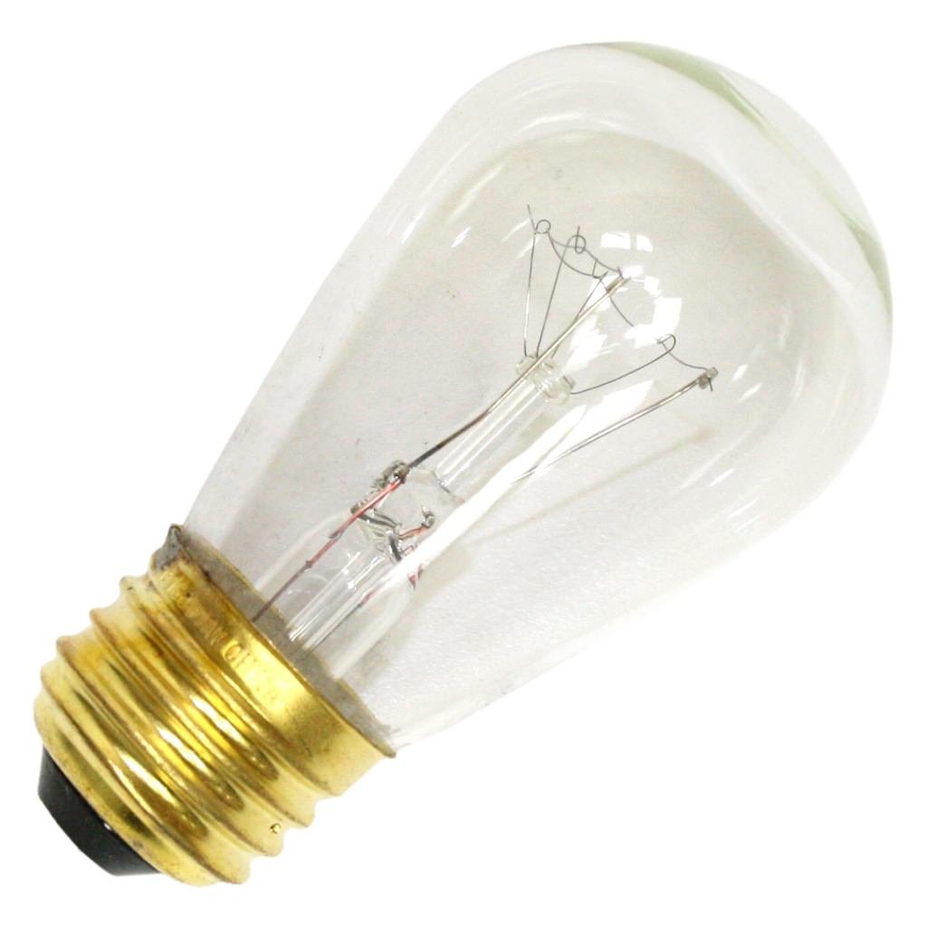 Bulbrite 11W 130V S14 Clear Sign or Indicator Bulb, E26 Base
