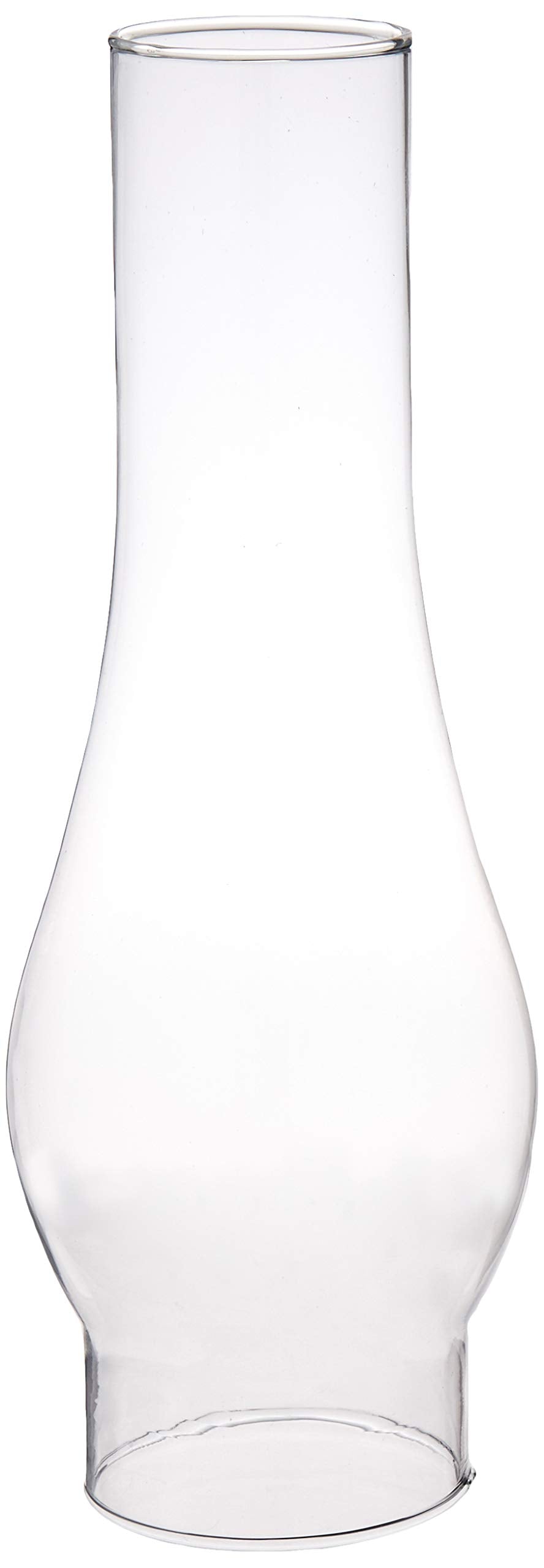 Ciata Oil Lamp - Victorian Hurricane Chimney Replacement Shade - 10 Inch Clear Glass - 2 Pack - 2-5/8 Inch Fitter, 3-5/8 Inch Bulge