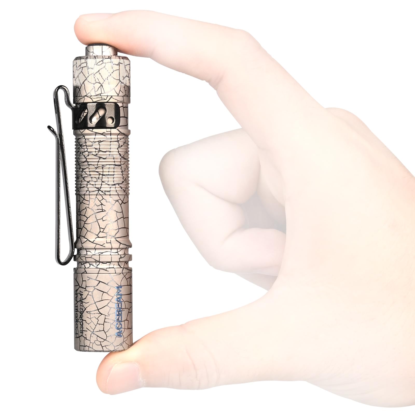 ACEBEAM Pokelit AA Rechargeable Mini Flashlight with Clip, 500 High Lumens Pocket EDC Flashlight, Super Bright Small Flashlight,