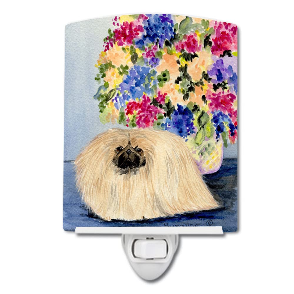 Carolines Treasures Pekingese Ceramic Night Light, UL-Certified, 6x4x3in, Multicolor, Model SS8315CNL