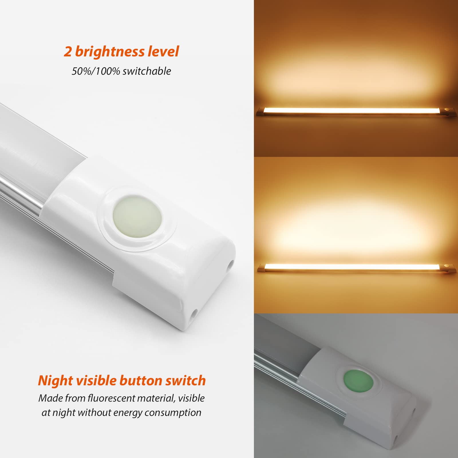 Dream Lighting 12Volt Dc Led Under Cabinet Strip Light Hardwired For Rv Kitchen Counter Shelf Accent Lighting, Interior Task Lig