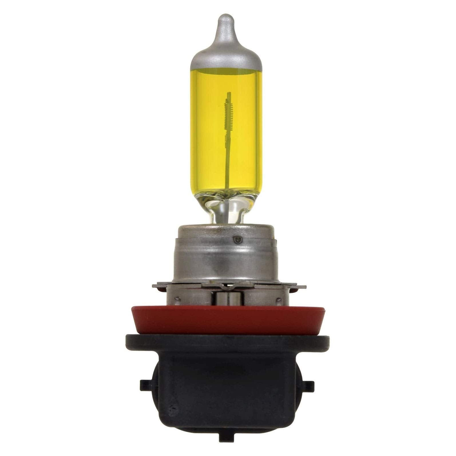 SYLVANIA H8 Fog Vision Yellow Halogen Fog Lights - High Performance, Street Legal, 2 Bulbs, Improved Safety