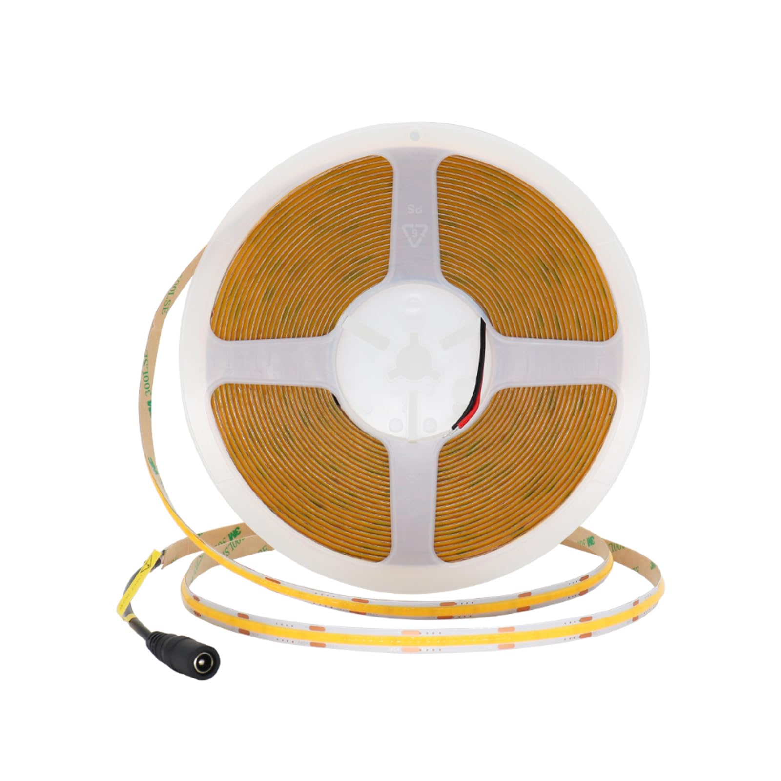 Maliigaza 32.8Ft Cob Led Strip Light 24V 3000K Ra90+ Flexible High Bright Dimmable Led Tape  8Mm Width Strip Light With 3840 Leds For Home Indoor Lighting Decor (Without Power Supply Or Adapter)