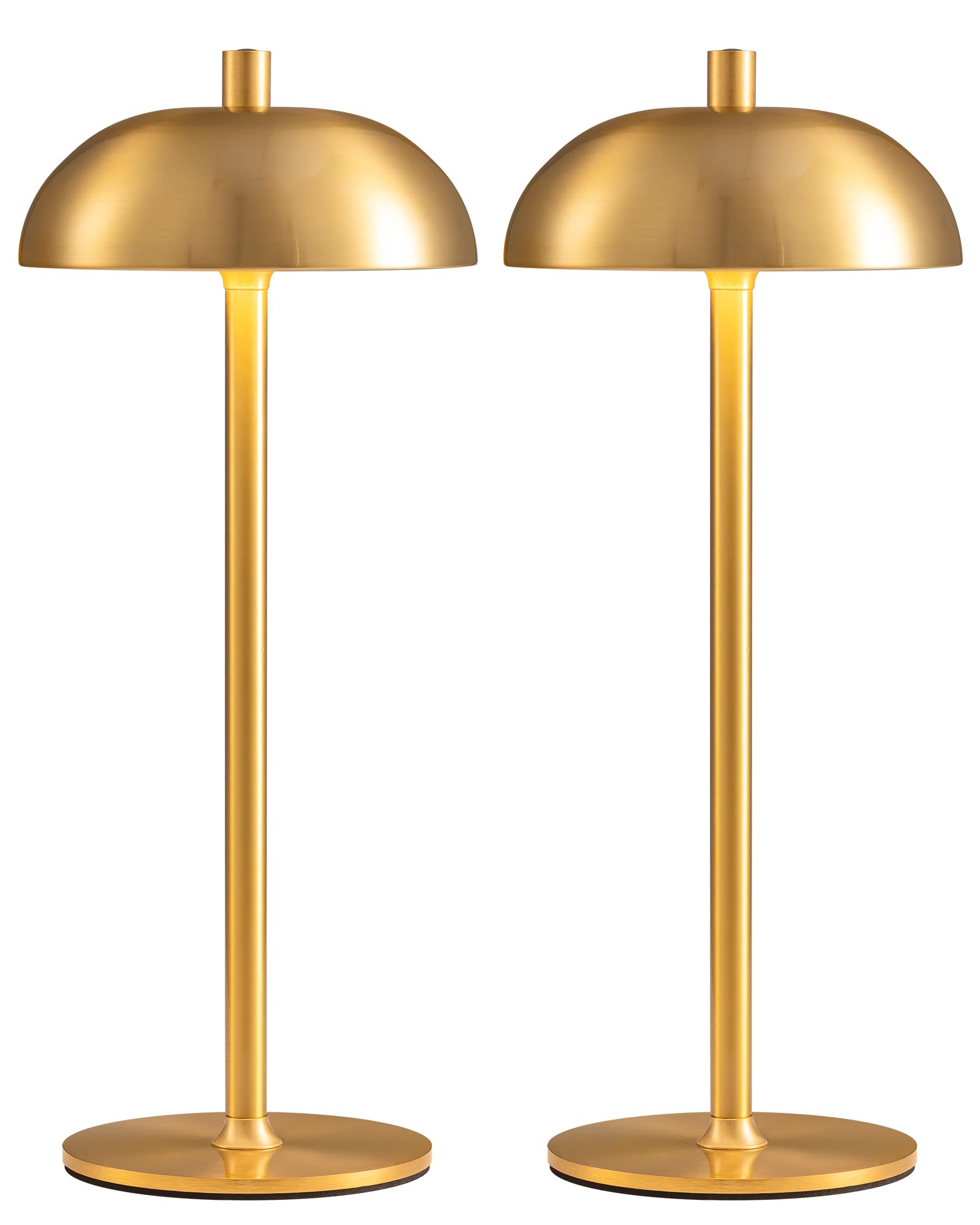 NEWSEE Cordless LED 12 Small Table Lamps Set of 2, Modern Portable Desk Lamp, 3 Color Dimming Rechargeable Battery Lights, for B