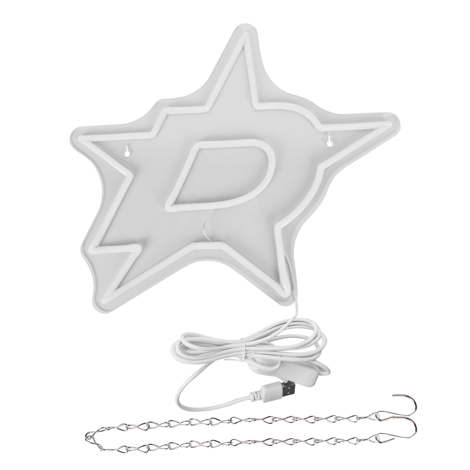 FTMGGDG Ice Hockey Neon Sign LED Light, 16.5x14.2 inches, Dallas, Model FMXD600