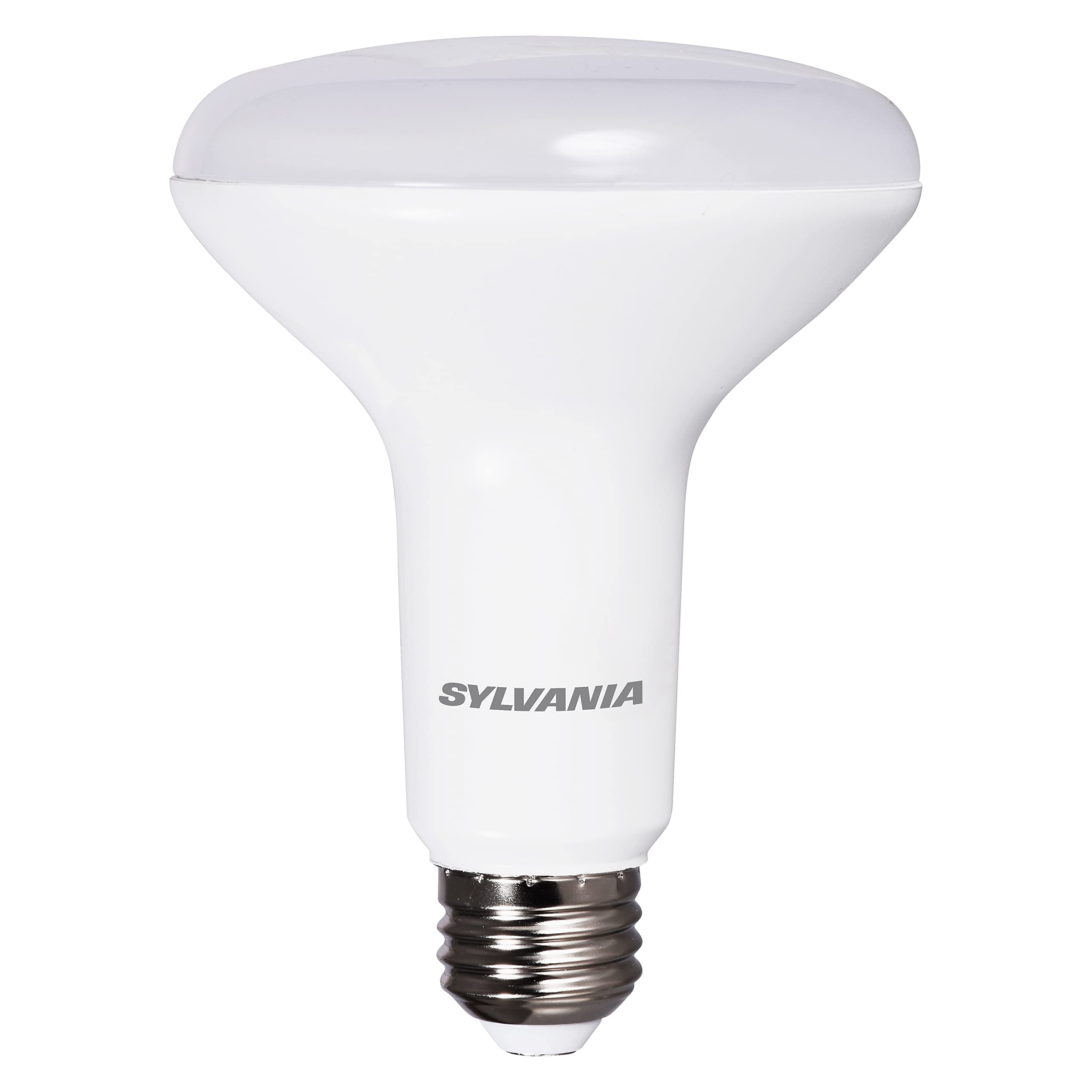 LEDVANCE Sylvania ECO LED BR30 Light Bulb, 65W = 9W, Dimmable, Frosted Finish, 650 Lumens, 3000K, Neutral White - 4 Pack (41101)