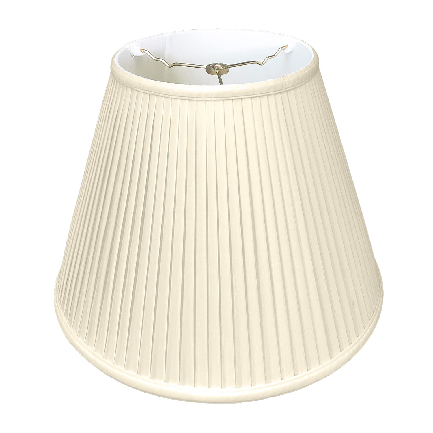 Royal Designs &quot;Deep Empire Side Pleat Basic Lamp Shade, Beige, 9&quot;&quot; x 16&quot;&quot; x 12.25&quot;&quot;&quot; (BS-728-16BG)