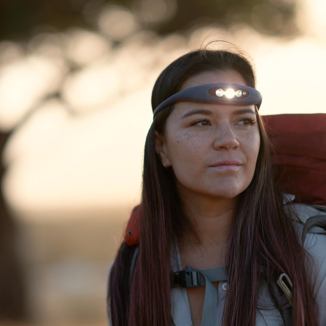 Knog Bilby Silicone Rechargeable Headlamp - 400 Lumen, Led Head Lamp W/ 7 Modes, Waterproof Headlamp Flashlight For Outdoor, Cam