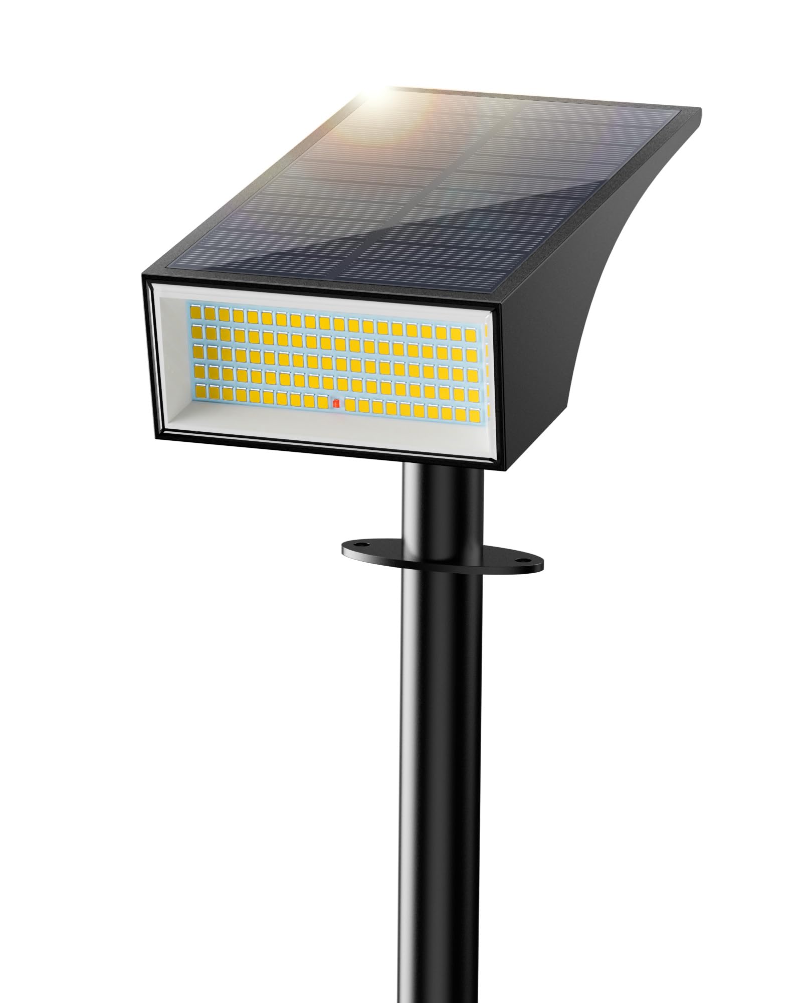 Koicaxy Solar Spot Lights Outdoor Waterproof IP65, 100 LEDs 4 Lighting Modes Landscape Spotlights for Yard, Garden, Pathway, Wal