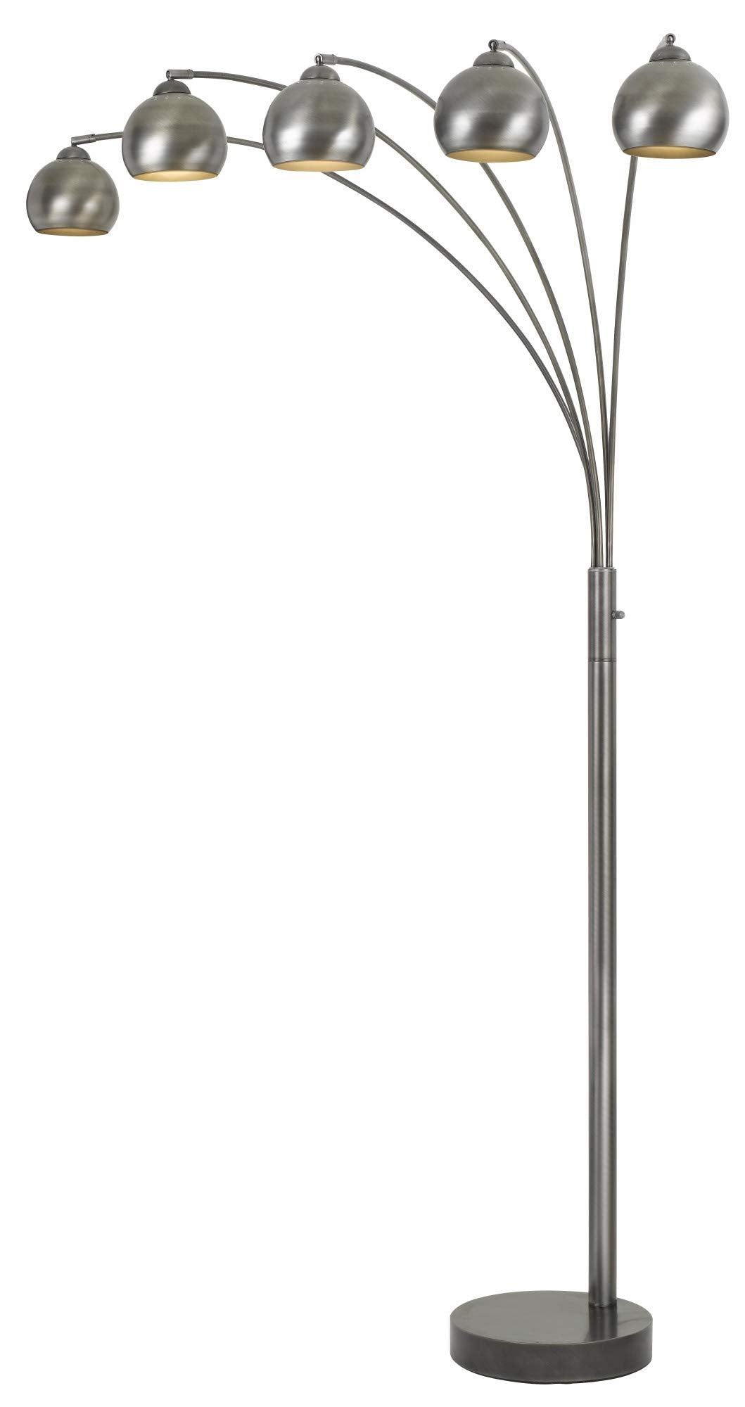 60W X 5 Light Metal Arc Floor Lamp