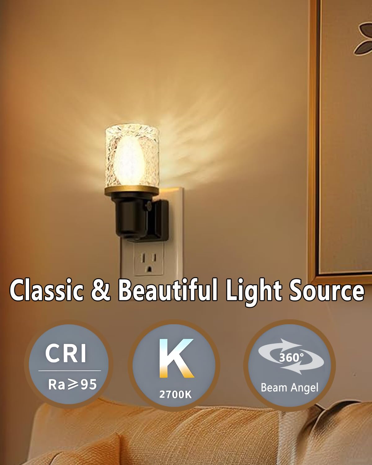 Snnalosses Night Light Bulbs 4 Watt -C7 D  Cor Small Light Bulb - E12 Candelabra Base- Night Light Warm White Replacement Bulbs,
