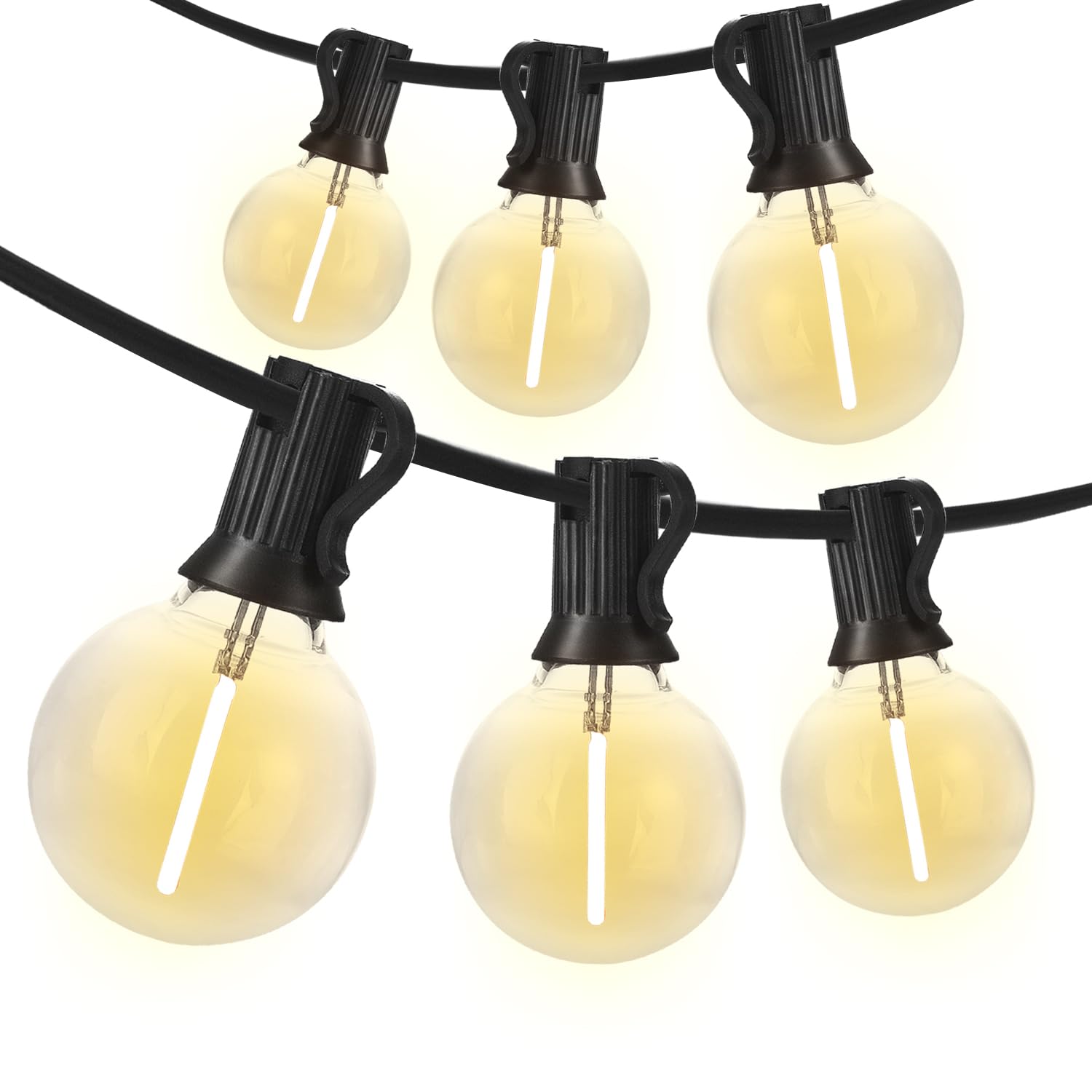 Sunthin Outdoor String Lights 194Ft, G40 Led Patio Lights With Shatterproof Bulbs, Waterproof Dimmable Hanging Connectable Globe