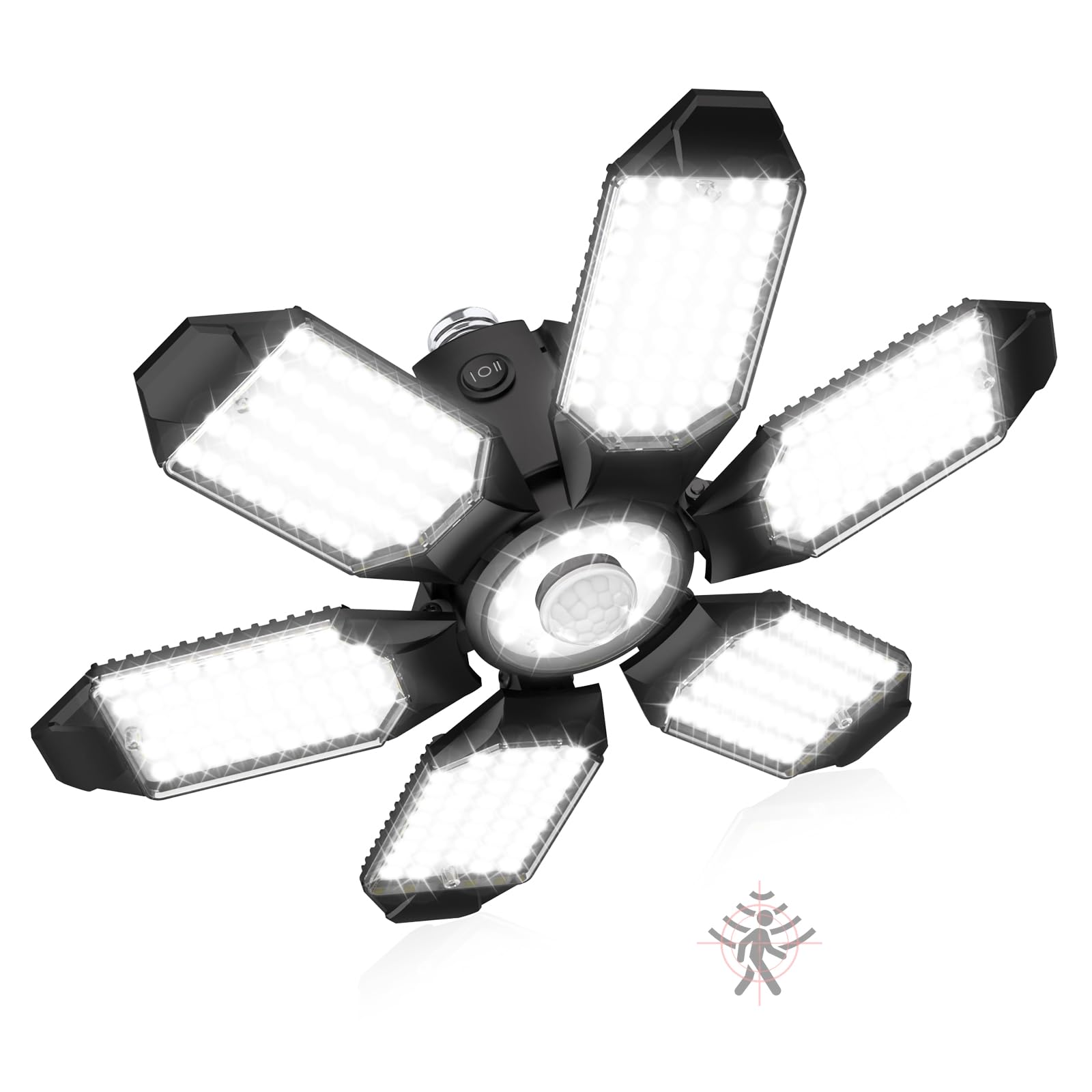 toberich Motion Sensor Garage Light, 20000LM Motion Sensor Shop Light with 3 Switch Modes, 6500K Indoor Motion Activated Shop Li