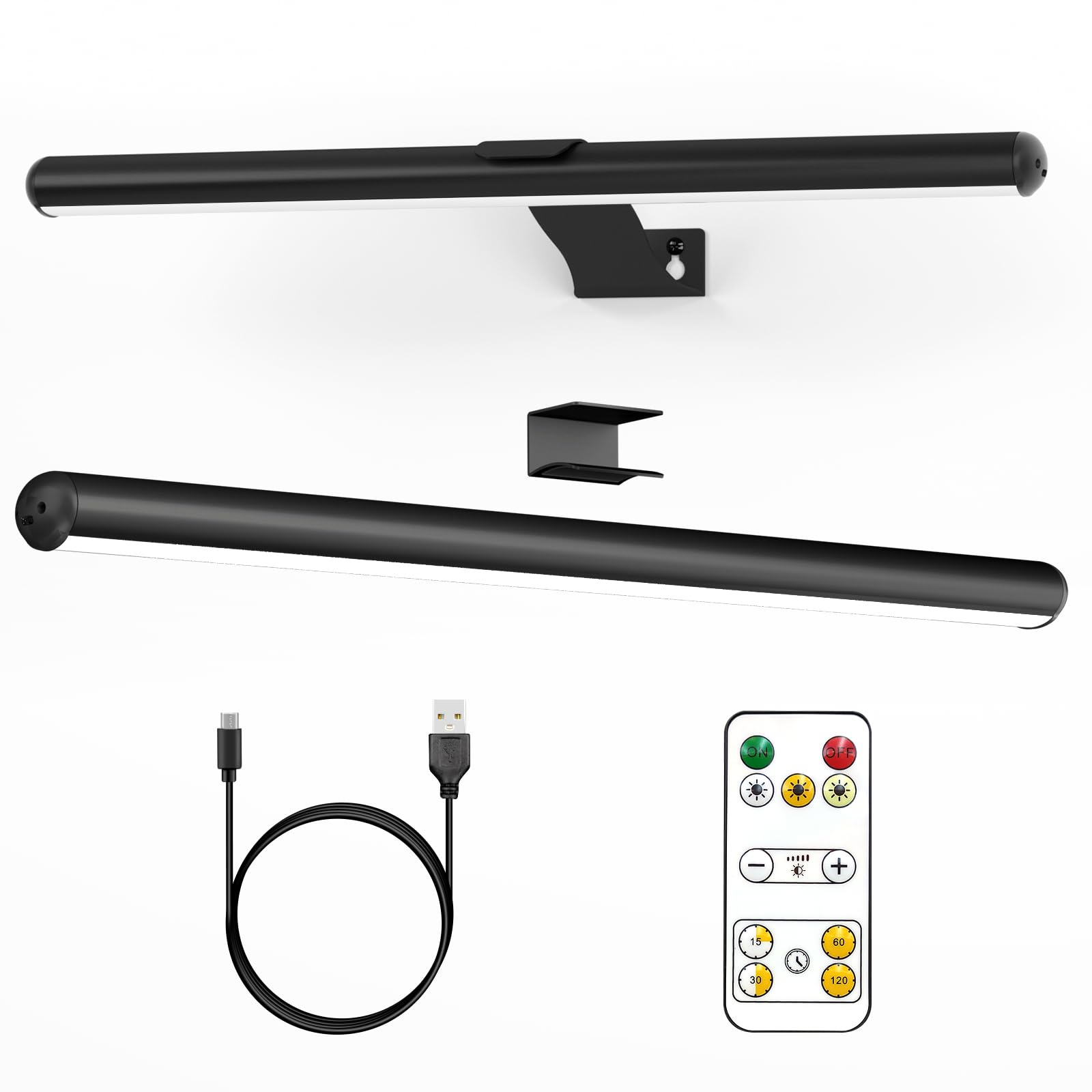 Picture Lights for Paintings Rechargeable, Wall Art Light with Remote Wireless, Above Picture Light Dimmable with Timmer Portrai