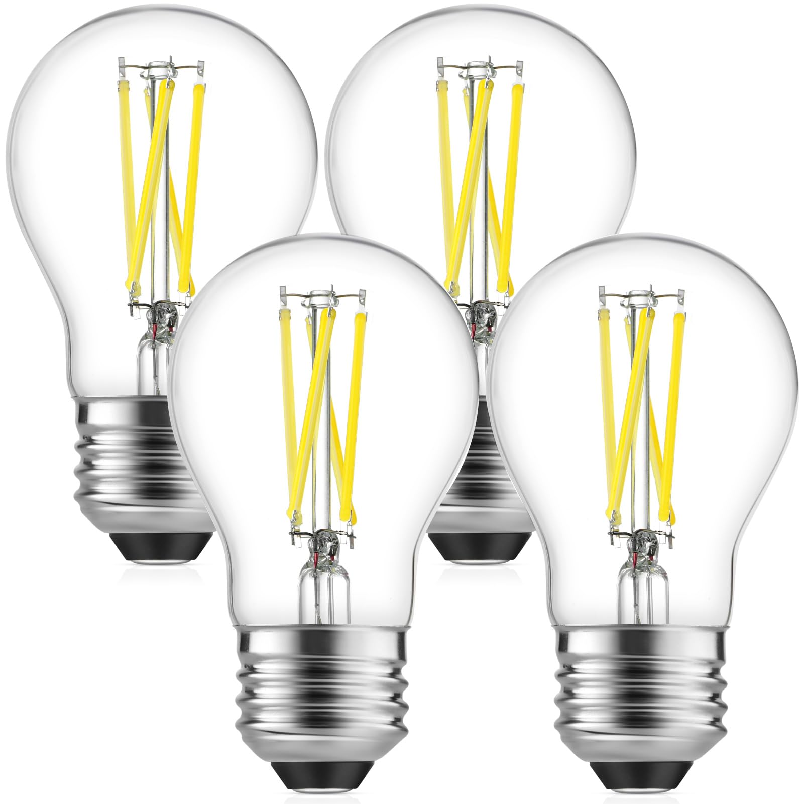 Gozelux LED Refrigerator Light Bulb 60W Equivalent 120V A15 Fridge Waterproof Bulbs 6W LED Daylight White 5000K E26 Medium Base 