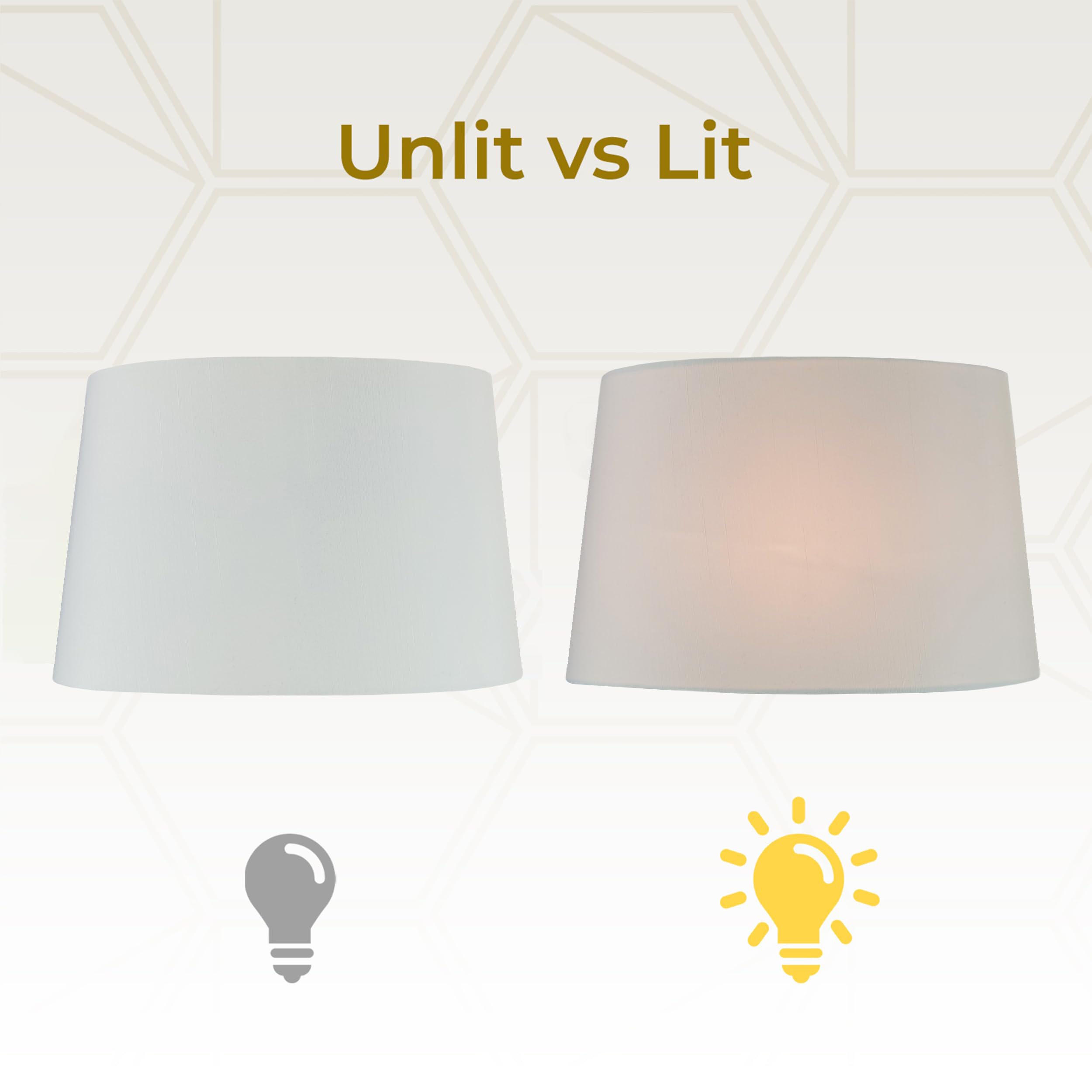 Royal Designs, Inc. Shallow Oval Hardback Lamp Shade, Hb-611-10Wh, White, (8.5 X5.5) X (10 X 6.5) X 5.5