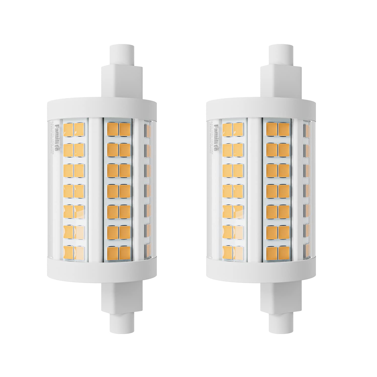 Familite R7S LED Bulb 15W Dimmable Flood Light, 4000K Natural White, Pack of 2, Model FL1530R7SNW