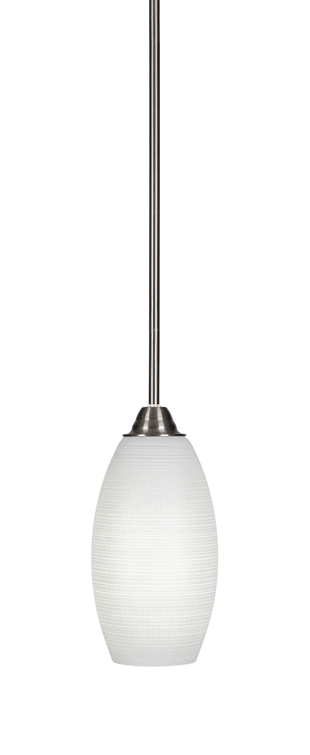Toltec Lighting Paramount 1 Light Mini Pendant in Brushed Nickel (3401-BN-4041)