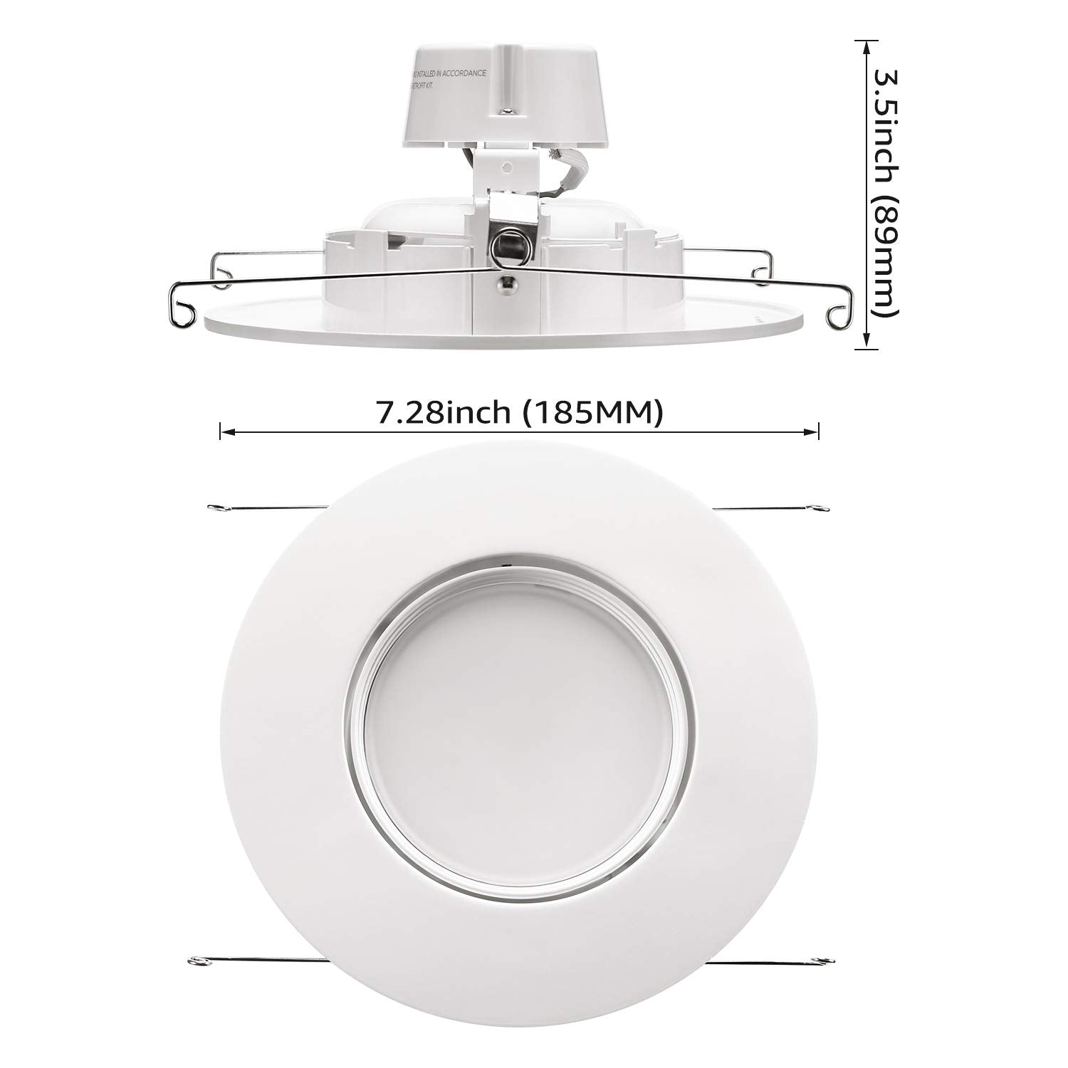 Torchstar Y00Nfhe1Gy 5-6 Inch Retrofit Led Gimbal Downlight, 1 Pack