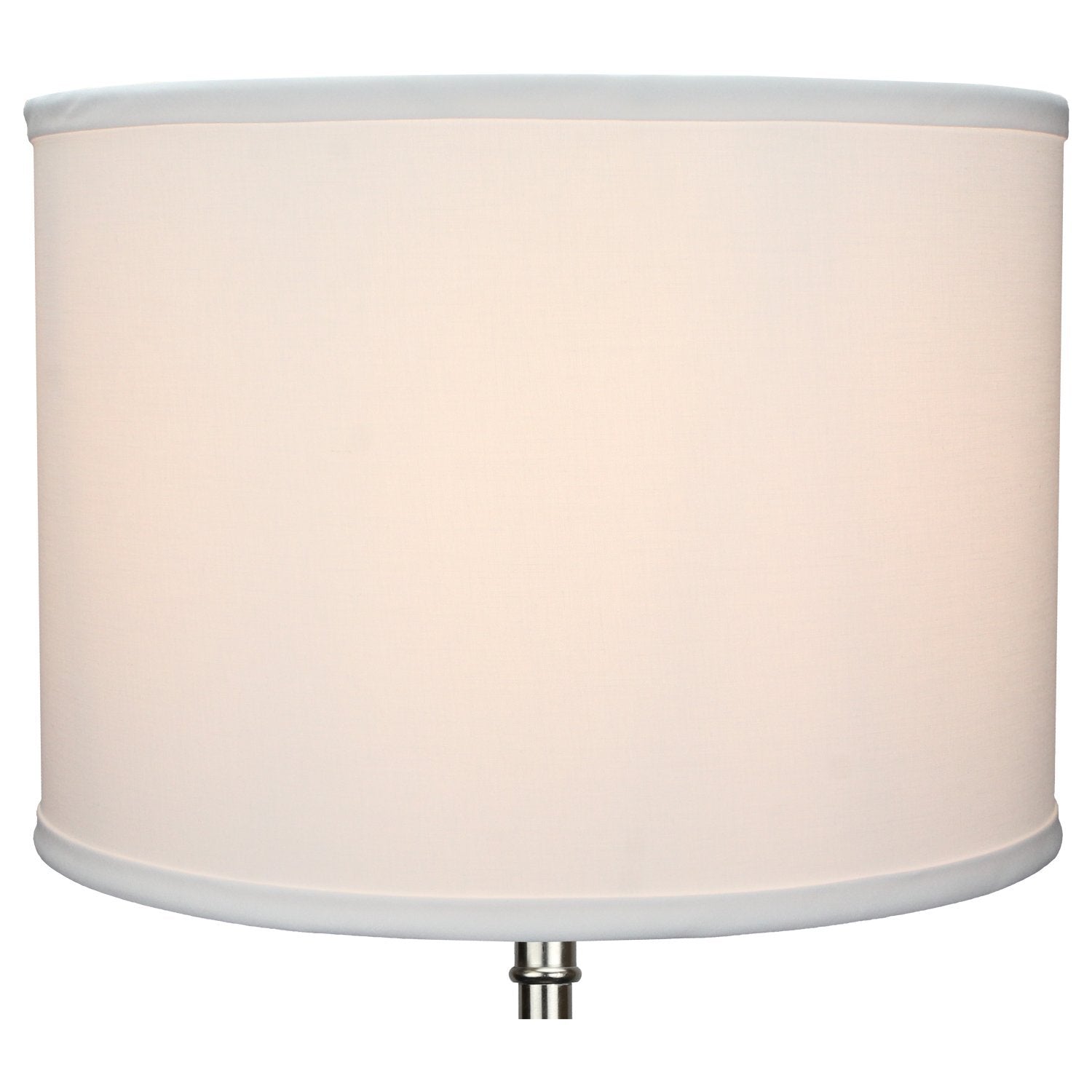 Fenchelshades.Com 14'' Top Diameter X 14'' Bottom Diameter 10'' Height Cylinder Drum Lampshade Usa Made (White)