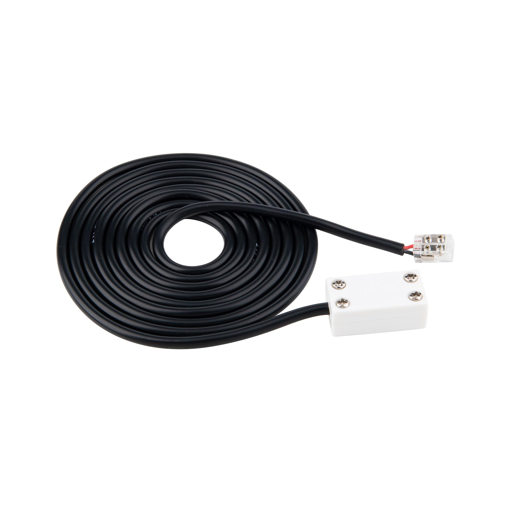 Wac Lighting T24-Bs-Ex2-144-Bk, Basics & Gemini 24Vdc In-Wall Rated Power Extension Cable 144In Length In Black