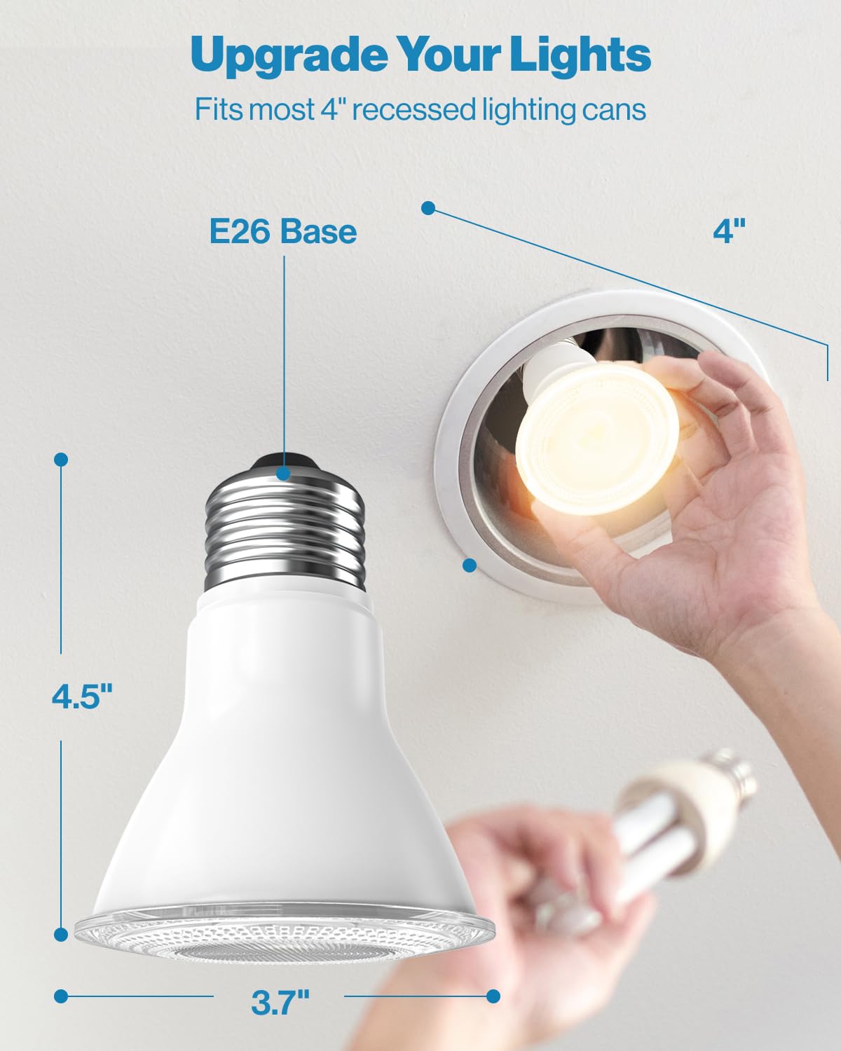 Sunco 12 Pack Par30 Led Bulb  Exterior Flood Lighting  Long Neck Recessed Light Bulbs  1200 Lm  11W (75W Equivalent)  3000K Warm White  Dimmable  E26 Base  High Brightness  Indoor/Outdoor Ul