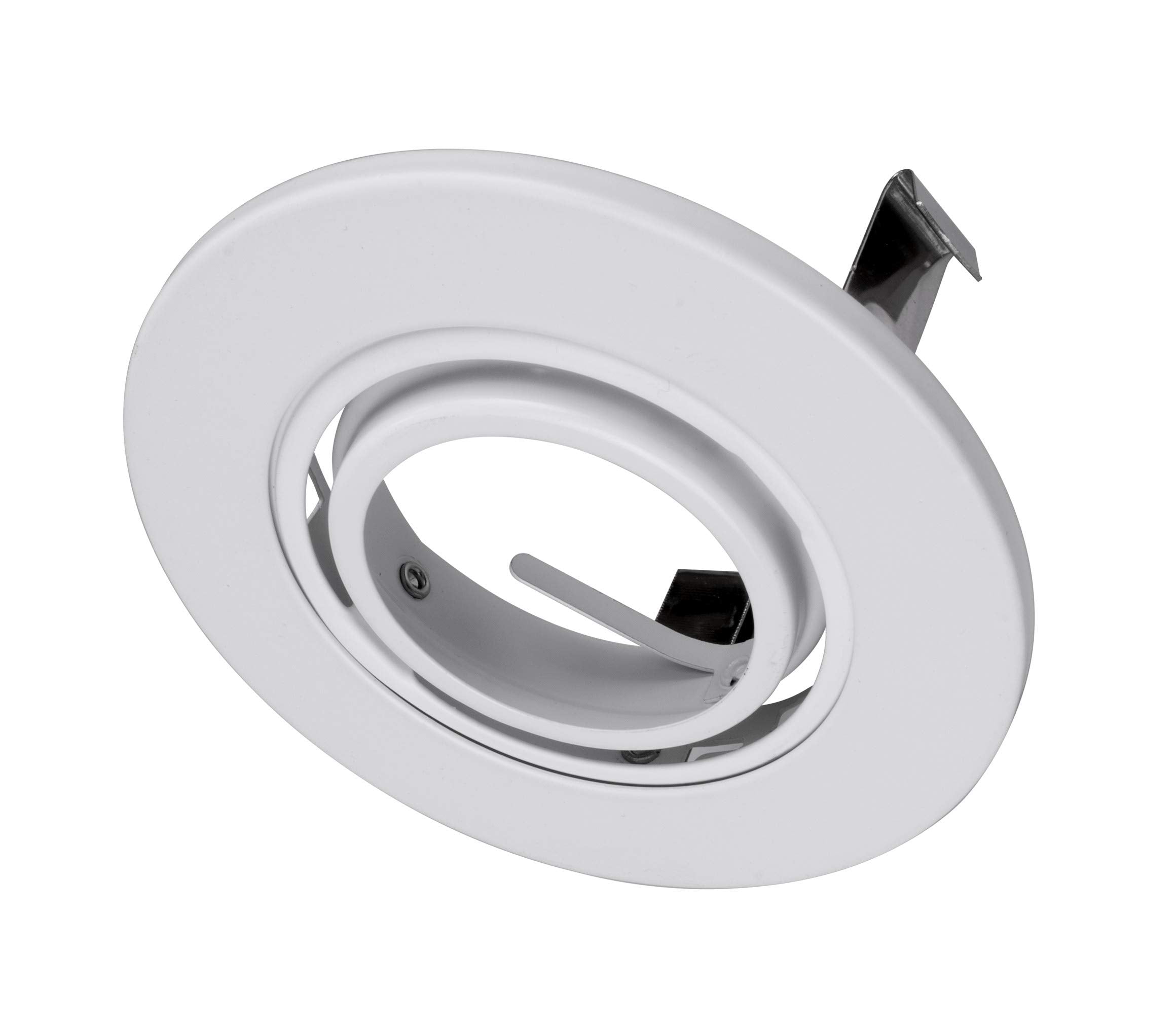 Nicor Lighting 3 Inch White Recessed Gimbal Trim For Mr16 Bulb (13007Wh)