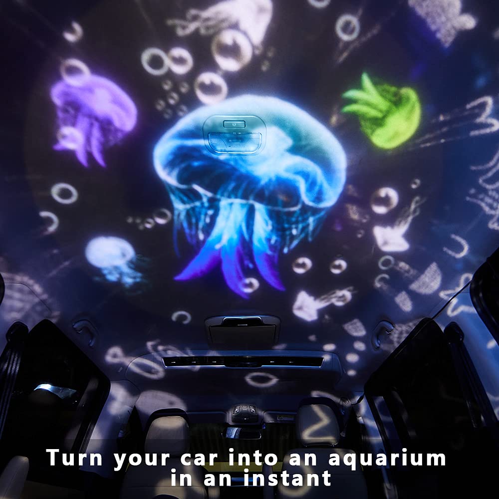 Kelahouse Ocean Star Sky Night Light Projector, 360° Rotating Galaxy Lamp For Kids