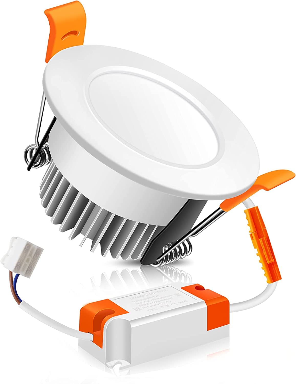 2 Inch LED Recessed Lighting Dimmable Downlight, 3W (35W Halogen Equivalent), 4000K Nature White, CRI80, LED Recessed Light with