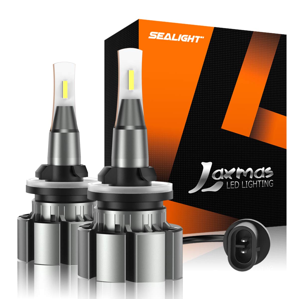 SEALIGHT LED Fog Light Bulbs, 6000K Xenon White, 30W, 885 893 899, Can-bus Error Free, Pack of 2, 880