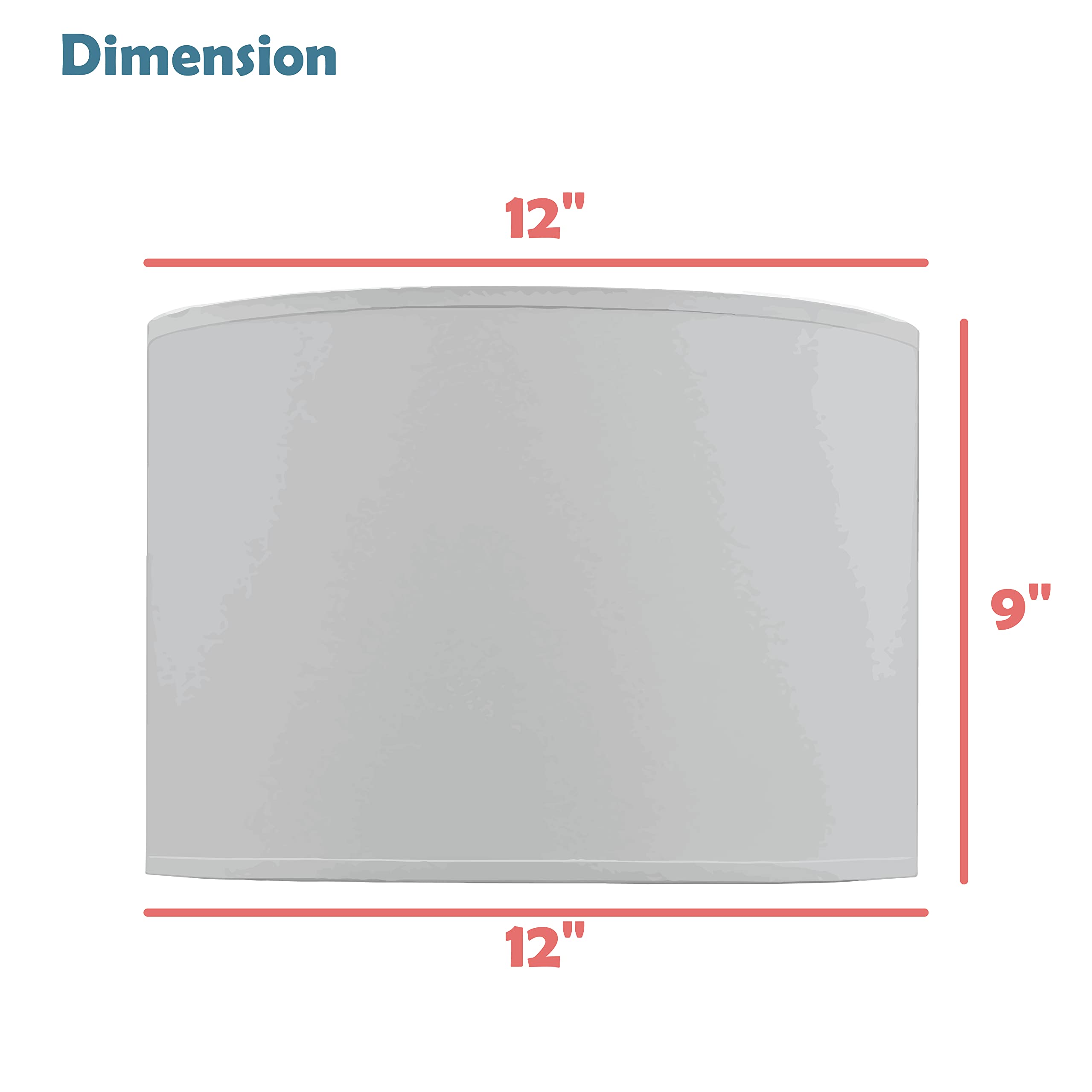 Aspen Creative 31605, Water Hyacinth Spider Drum Shade, 12&quot; Top X 12&quot; Bottom X 9&quot; Height