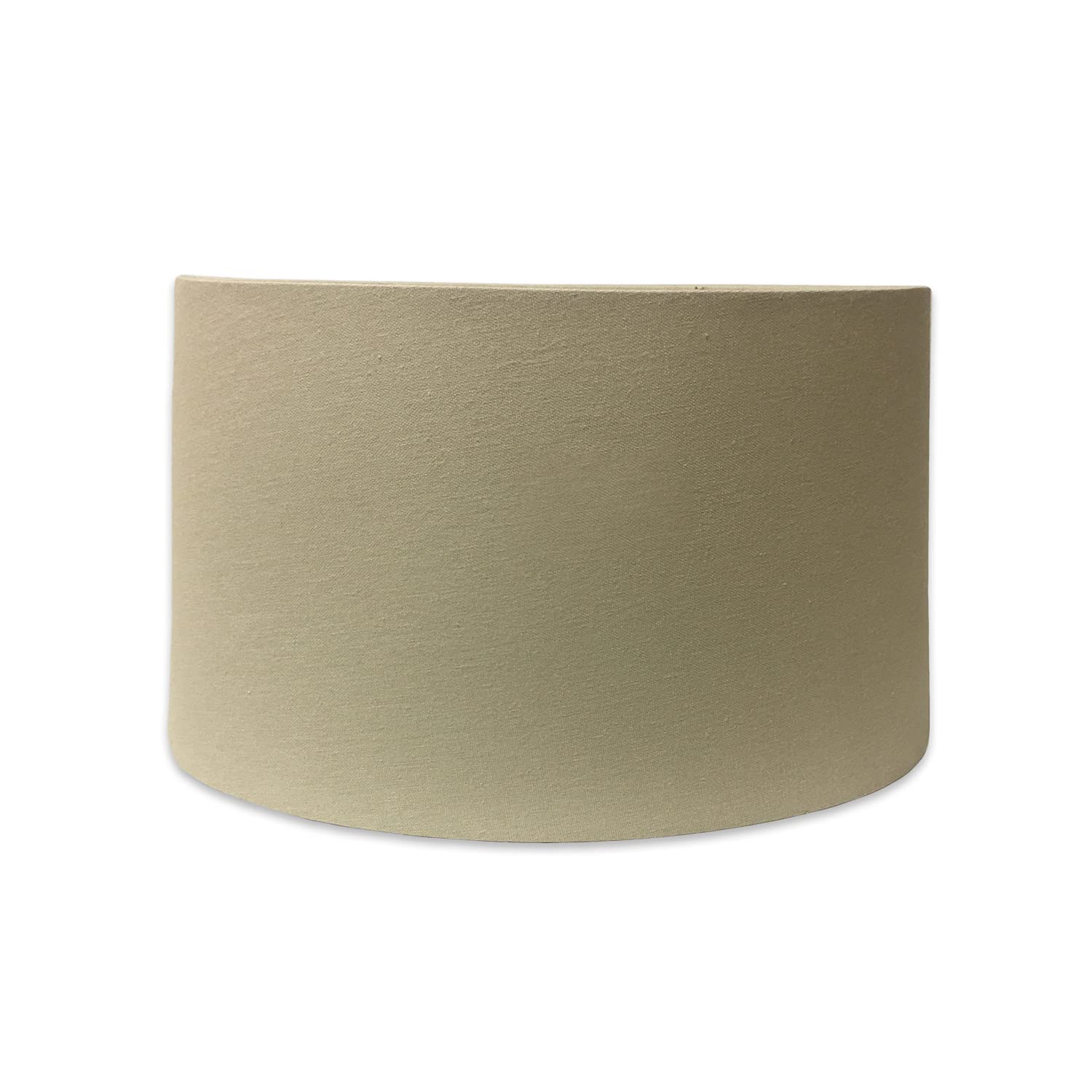 Royal Designs, Inc. Shallow Oval Hardback Lamp Shade, Hb-611-12Lnbg, Linen Beige, (10 X 6) X (12 X 7.5) X 7