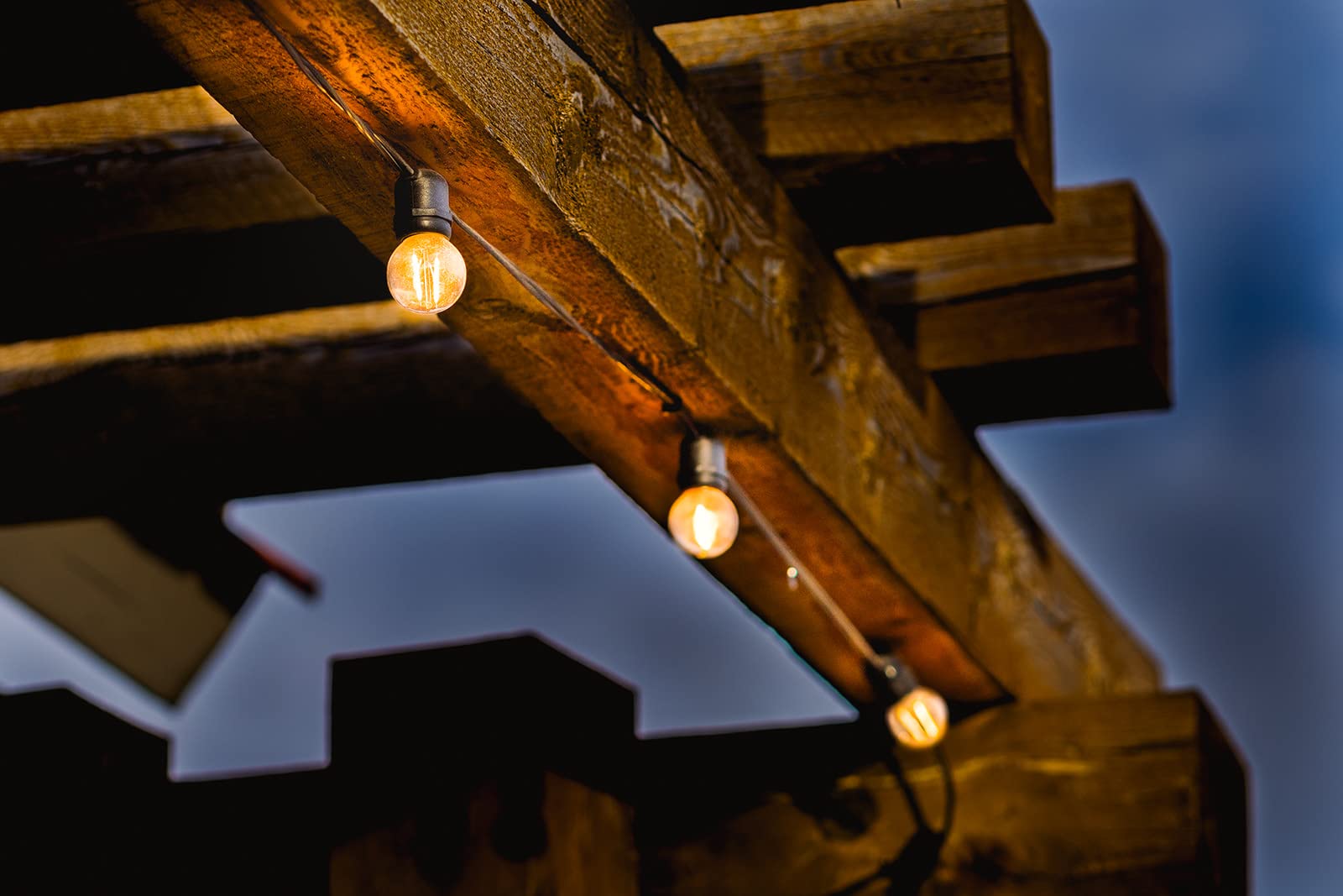 Sfeg G40 String Lights - 5W Warm Incandescent Shatterproof Glass Bulbs, 18-Gauge Wire - Dimmable Globe String Lights For Backyard, Patio, Porch, Garden - Decorative Outdoor Hanging Lights - 25Ft