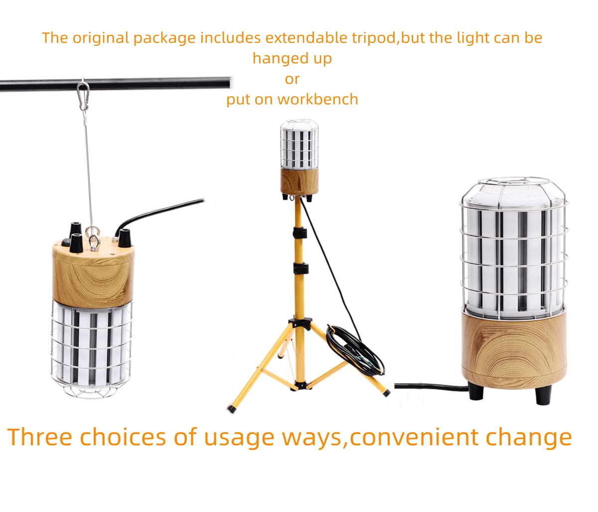 Mefard 150W Tripod Work Light Stand 21000 Lumen Led Corded Work Lights Stand Up Work Light,360 Lighting Angle To Light Up Every