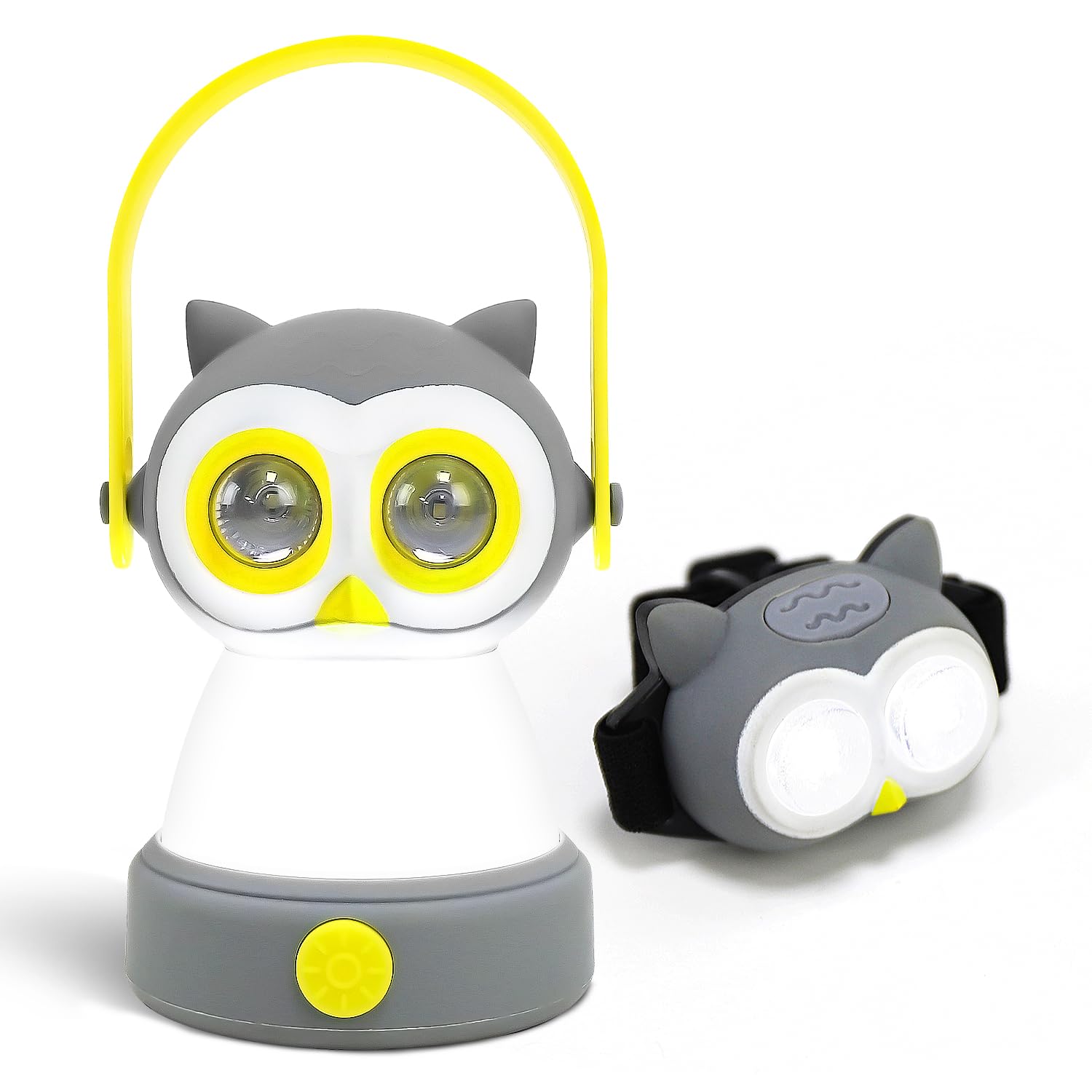 Portable LED Camping Lantern, Head Lamp Kit, Lightweight Battery Powered LED Flashlight for Indoor Outdoor, Kids Camping Gear Gi