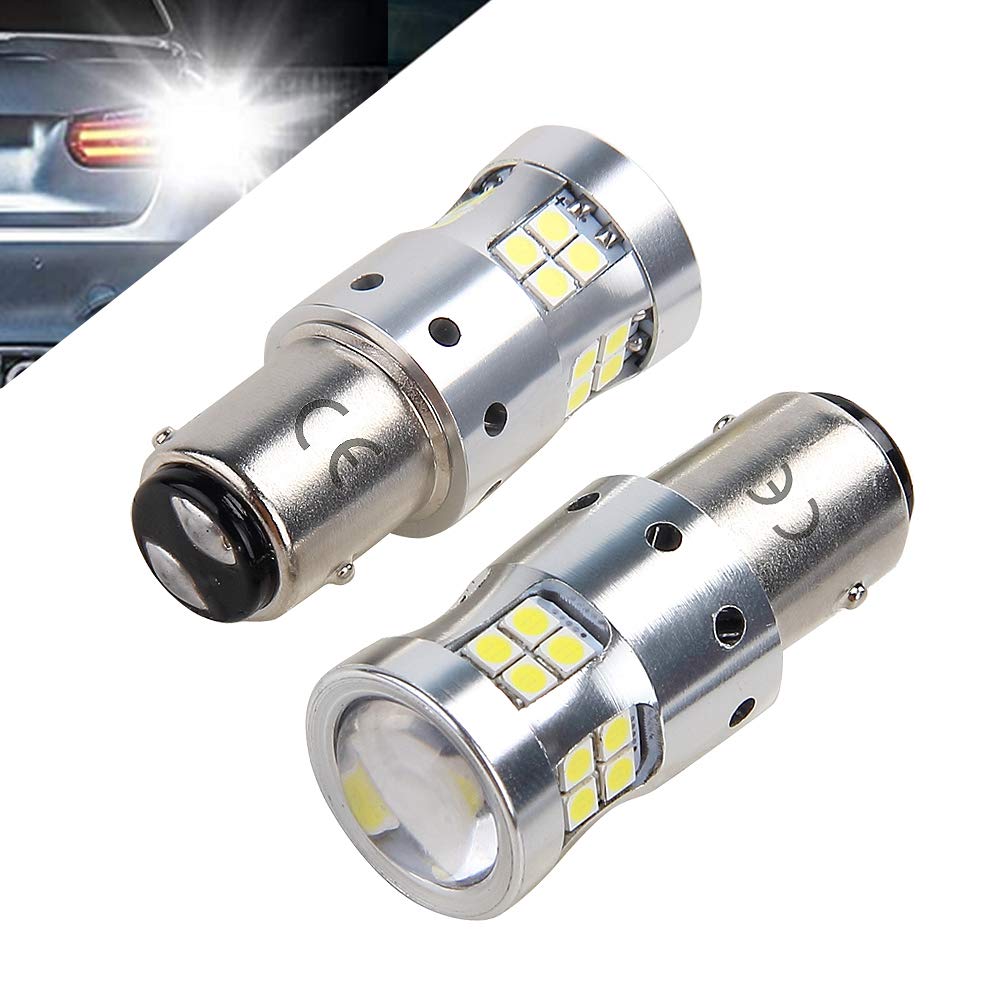 1157 Bay15D Led Bulbs 2057 2357 7528 Led Lights 1500 Lumens, With Projector Lens, For Backup Reverse Blinker Brake Tail Lights 6