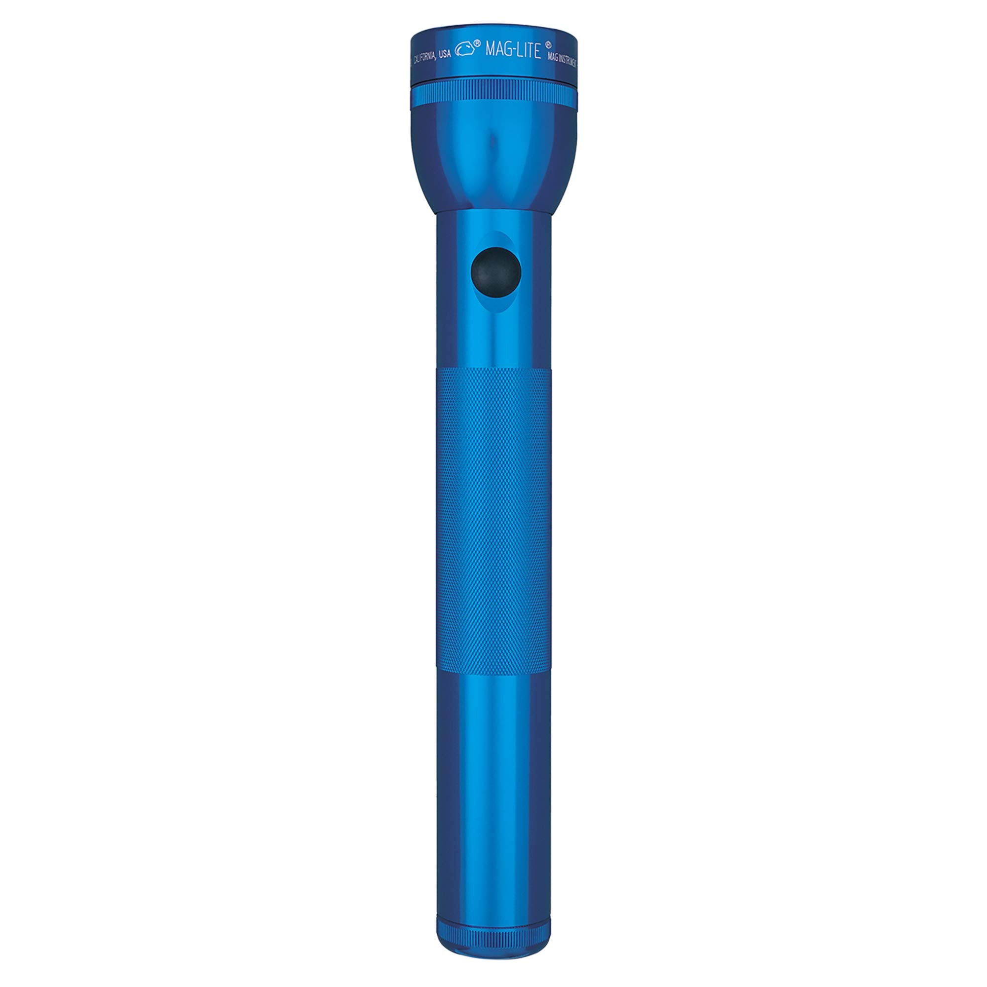 Maglite Heavy-Duty 3-Cell D Flashlight, Blue - Model S3D115, Rubber Material, Display Box