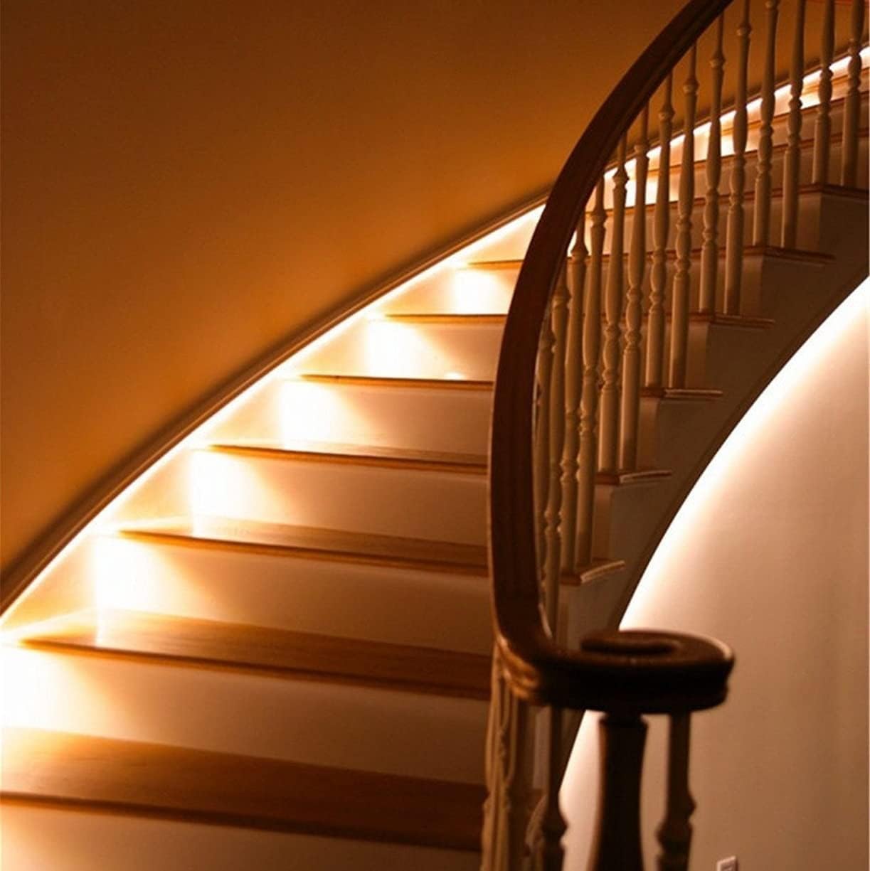 Amagle 9.8Ft Motion Sensor Light, Warm White Led Strip For Closet & Kitchen, Battery Operated