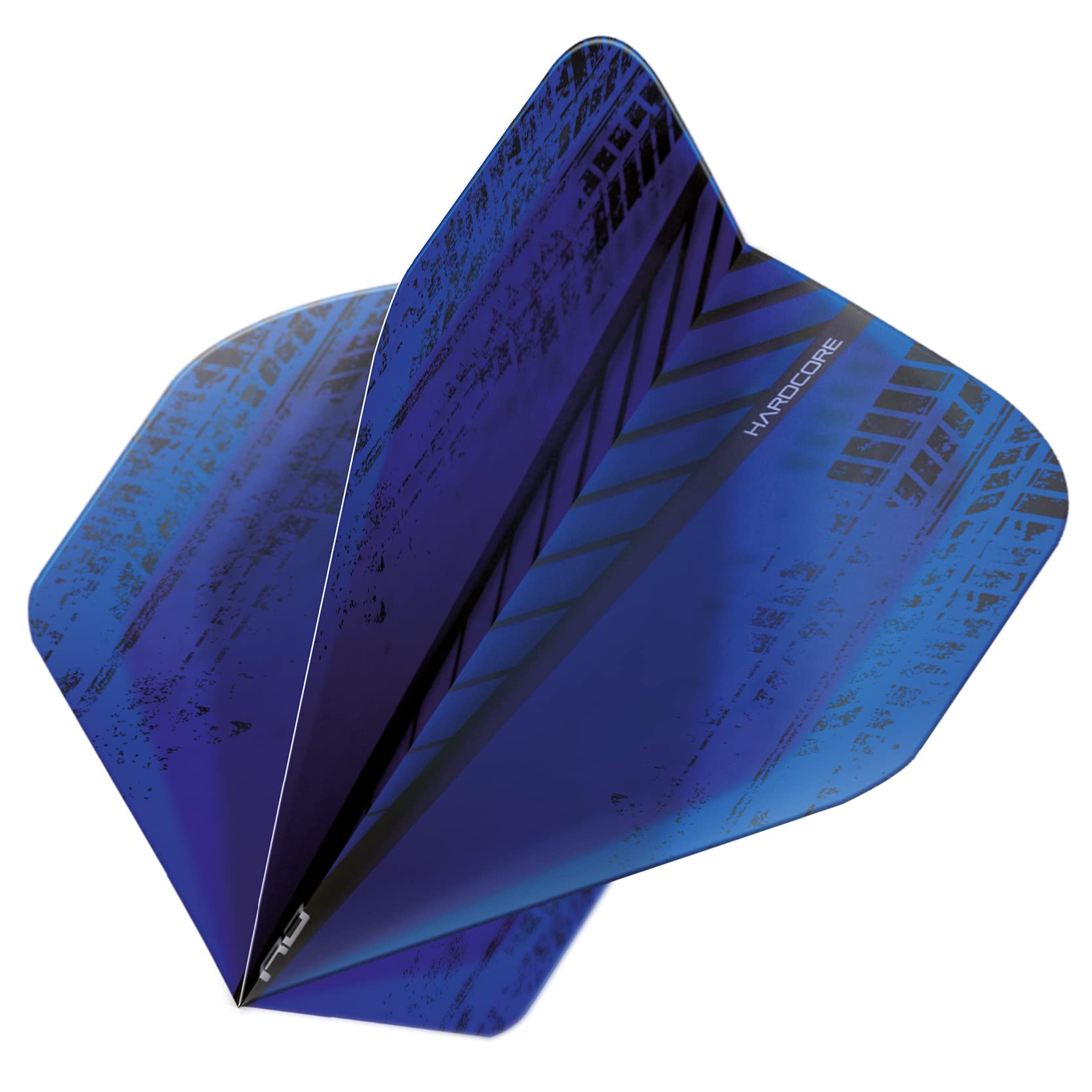 Red Dragon Darts Hardcore Radical Blue Extra Thick Standard Dart Flights - 4 Sets Per Pack (12 Dart Flights In Total)