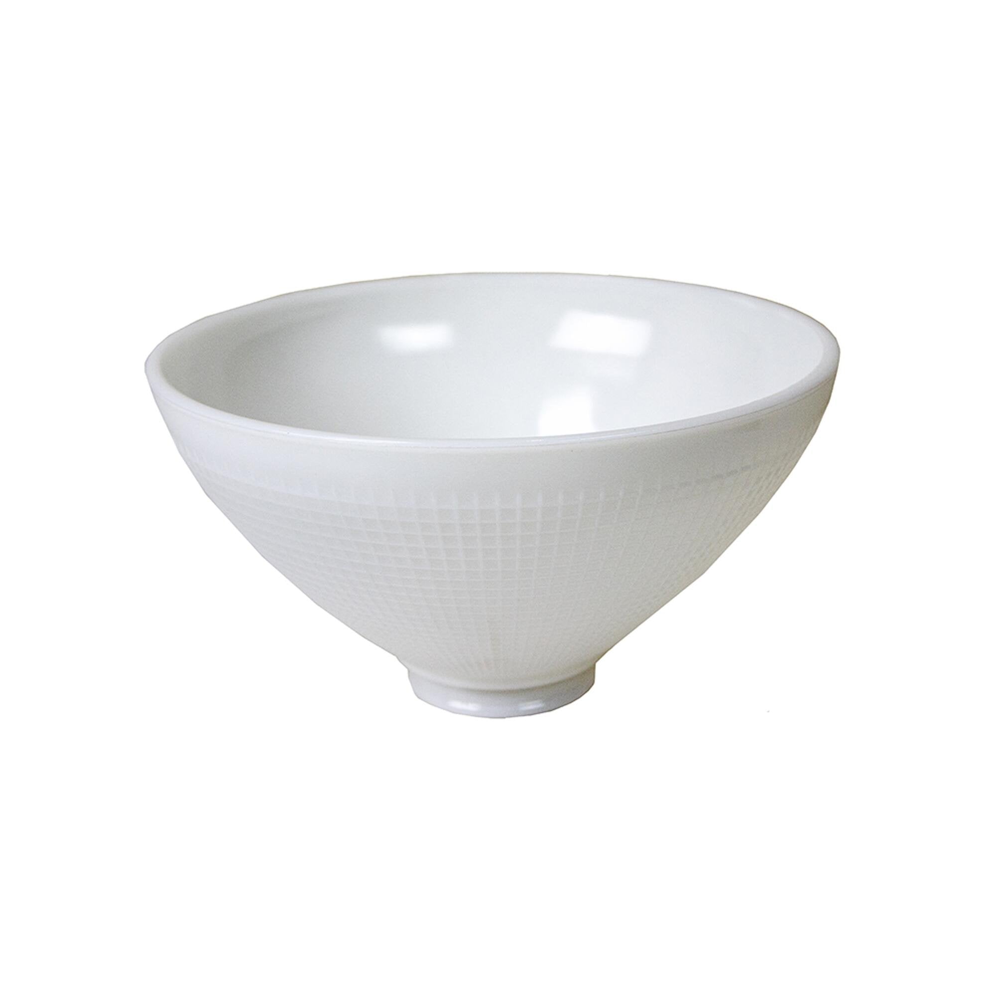 HomeConcept 6 Inch Reflector-Type Replacement Shade, Translucent Opal Glass, White, Model HC006WH
