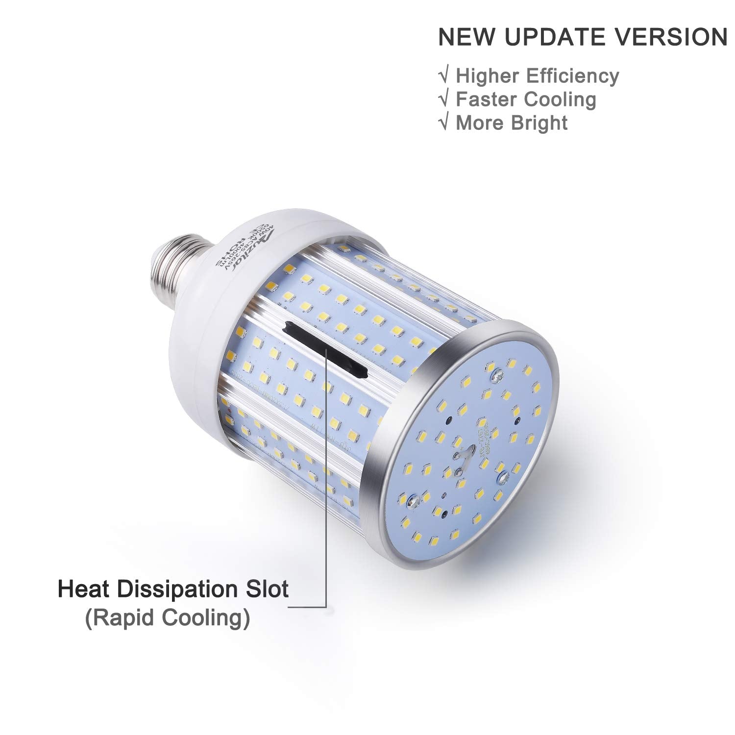 Auzilar 40W Led Corn Light Bulb, 280W Equivalent, Daylight White, E26/E27, 2