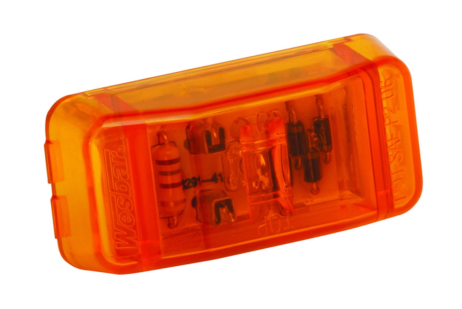 Wesbar Led Waterproof Grommet Mount, Amber