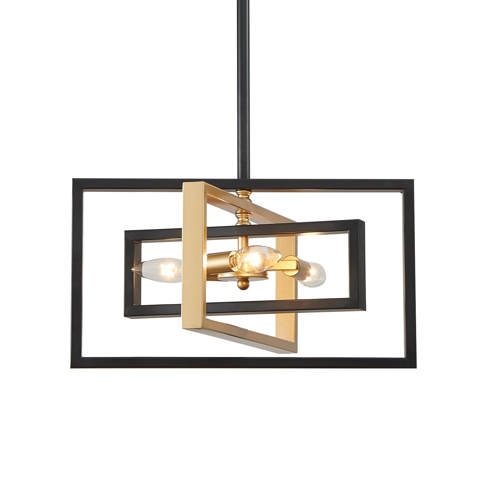 XINGQI Modern Chandelier Farmhouse Pendant Lighting Fixtures Semi Flush Mount Ceiling Lights for Dining Room Bedroom Living Room