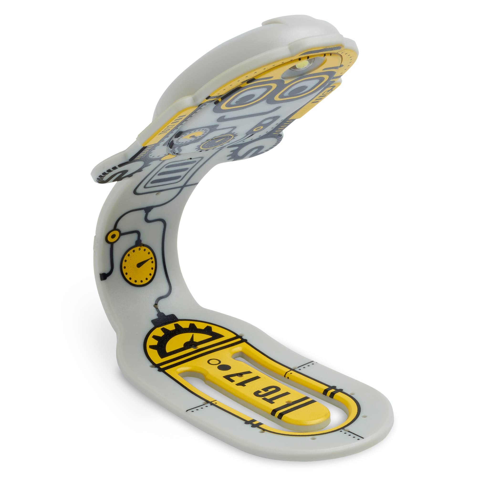 Gifts for Readers & Writers Bookmark Reading Light Robot Grey - 2in1 Clip On Bookmark Kids Light for Reading in Bed, Travel Cute